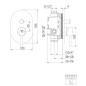 Steinberg 100 - Mitigeur encastré pour 2 appareils, or rose 100 2103 3 RG