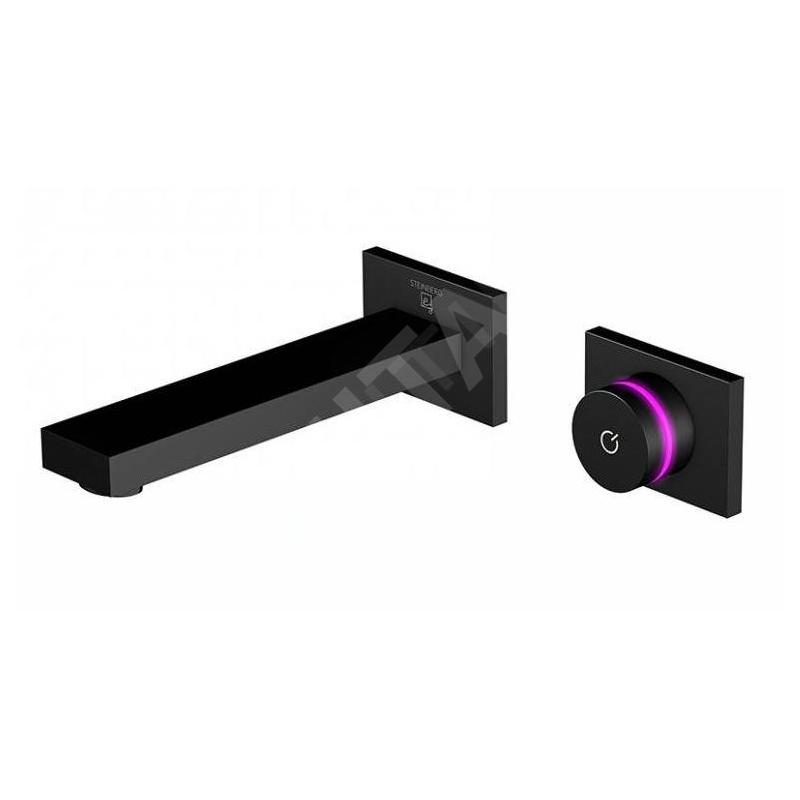 Steinberg iFlow - Mitigeur de lavabo électronique encastré avec thermostat, installation 2 trous, noir mat 390 1816 S Steinberg iFlow - Mitigeur de lavabo électronique encastré avec thermostat, installation 2 trous, noir mat 390 1816 S