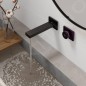 Steinberg iFlow - Mitigeur de lavabo électronique encastré avec thermostat, installation 2 trous, noir mat 390 1816 S Steinberg iFlow - Mitigeur de lavabo électronique encastré avec thermostat, installation 2 trous, noir mat 390 1816 S