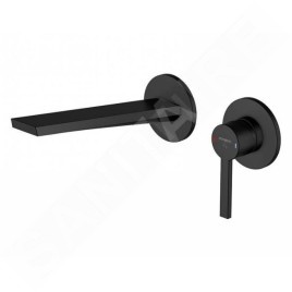 Steinberg 260 - Mitigeur de lavabo encastré, installation 2 trous, noir mat 260 1814 3 S