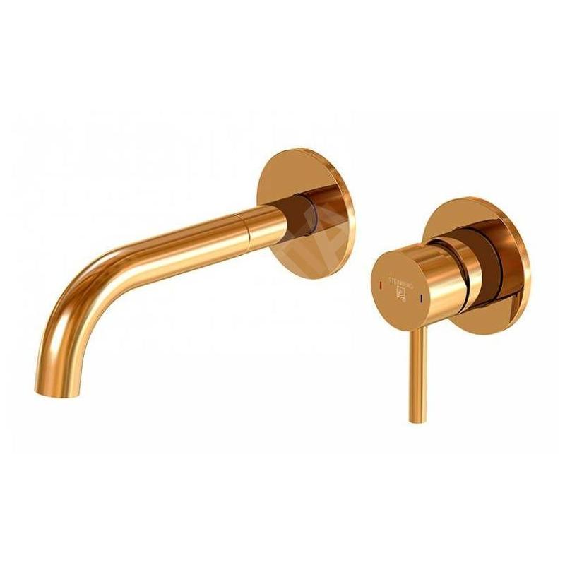Steinberg 100 - Mitigeur de lavabo encastré, installation 2 trous, or rose 100 1814 3 RG