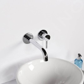 Steinberg 100 - Mitigeur de lavabo encastré, installation 2 trous, avec corps, chrome 100 1820