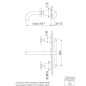 Steinberg 250 - Mitigeur de lavabo encastré, installation 3 trous, avec corps, or rose 250 1902 RG