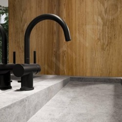 Steinberg 100 - Mitigeur de lavabo avec vidage, noir mat 100 1500 S