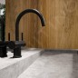 Steinberg 100 - Mitigeur de lavabo avec vidage, noir mat 100 1500 S