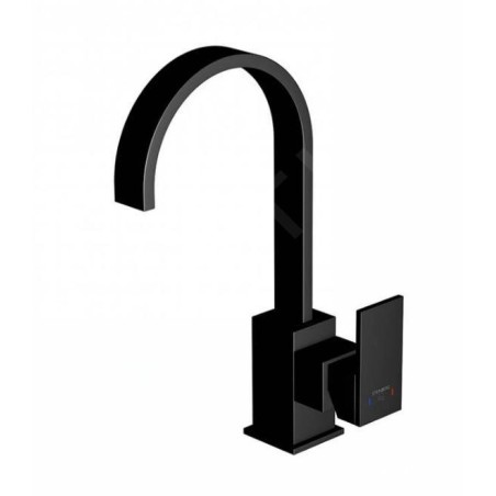 Steinberg 135 - Mitigeur de lavabo avec vidage, noir mat 135 1501 S
