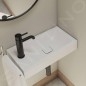 Steinberg 100 - Mitigeur de lavabo, noir mat 100 1750 S