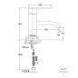 Steinberg 135 - Mitigeur de lavabo, noir mat 135 1011 S