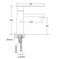 Steinberg 160 - Mitigeur de lavabo, noir mat 160 1010 S