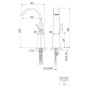 Steinberg 280 - Mitigeur de lavabo, noir mat 280 1700 S