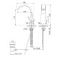 Steinberg 280 - Mitigeur de lavabo avec vidage, chrome 280 1000