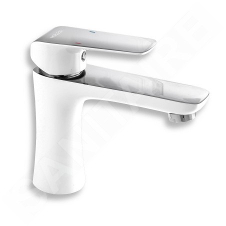 Novaservis Nobless Tina - Mitigeur de lavabo, blanc/chrome 38001/1,1