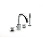 Roca Loft - Mitigeur sur le bord de baignoiregoire, installation 4 trous, chrome A5A0943C00