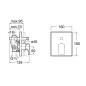 Roca L90 - Mitigeur encastré, pour 2 appareils, chrome A5A0B01C00