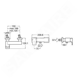 Roca L90 - Mitigeur de douche, chrome A5A2D01C00