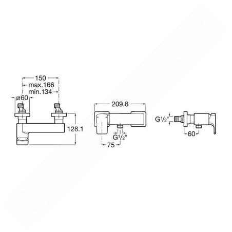 Roca L90 - Mitigeur de douche, chrome A5A2D01C00