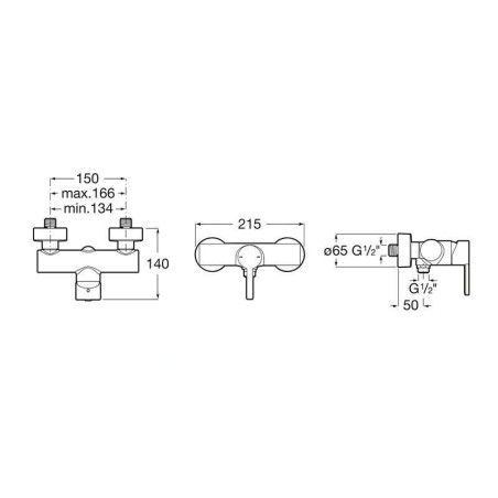 Roca Naia - Mitigeur de douche, chrome A5A2196C00