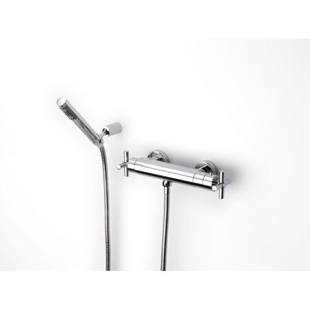 Roca Loft - Ensemble de douche avec thermostat, 1 jet, chrome A5A1343C00