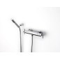 Roca Loft - Ensemble de douche avec thermostat, 1 jet, chrome A5A1343C00