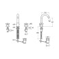 Roca Loft - Mitigeur de lavabo avec vidage, installation 3 trous, chrome A5A4443C00