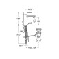 Roca Naia - Mitigeur de lavabo avec vidage, Cold Start, chrome A5A3096C00