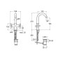 Roca Loft - Mitigeur de lavabo avec vidage, chrome A5A3043C00
