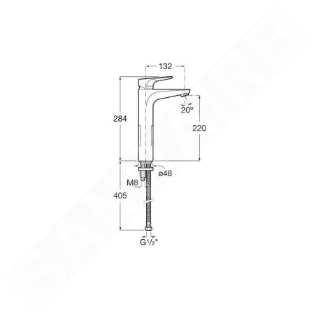 Roca Atlas - Mitigeur de lavabo, chrome A5A3790C00