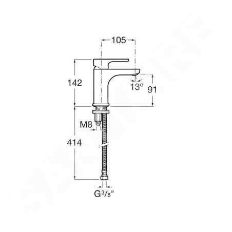 Roca L20 - Mitigeur de lavabo, chrome A5A3E09C00