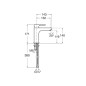 Roca L20 - Mitigeur de lavabo, Cold Start, chrome A5A3B09C00