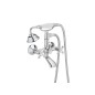 Roca Carmen - Mitigeur de baignoire avec accessoires, chrome A5A014BC00