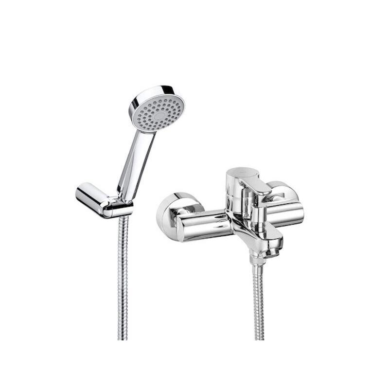 Roca L20 - Mitigeur de baignoire avec accessoires, chrome A5A0109C02