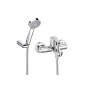 Roca L20 - Mitigeur de baignoire avec accessoires, chrome A5A0109C02