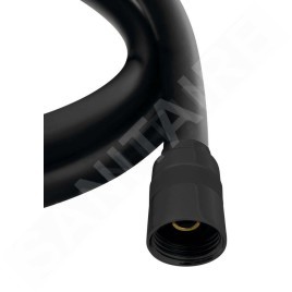 Sapho Accessoires de douche - Flexible de douche, 200 cm, noir mat 1208-27
