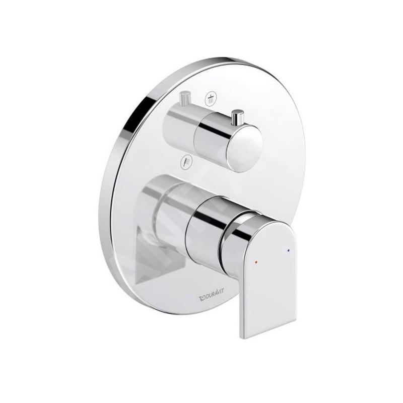 Duravit Tulum - Mitigeur de douche encastré, pour 2 sorties, chrome TU4210012010