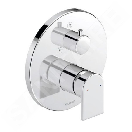 Duravit Tulum - Mitigeur de douche encastré, pour 2 sorties, chrome TU4210012010