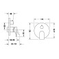 Duravit Tulum - Mitigeur encastré pour 2 sorties, noir mat TU4210012046