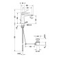 Duravit Tulum - Mitigeur d'évier avec tirette, FreshStart, chrome TU1021001010