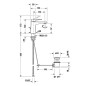 Duravit Tulum - Mitigeur de lavabo avec vidage, chrome TU1010001010