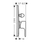 Hansgrohe Rebris E - Mitigeur de baignoire encastré, avec corps, chrome 72458000