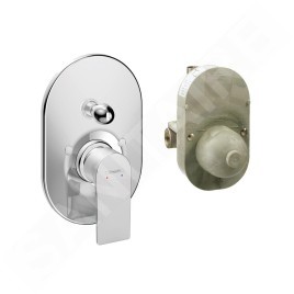 Hansgrohe Rebris E - Mitigeur de baignoire encastré, avec corps, chrome 72458000