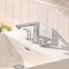 Hansgrohe Rebris S - Mitigeur de lavabo avec vidage, installation 3 trous, chrome 72530000