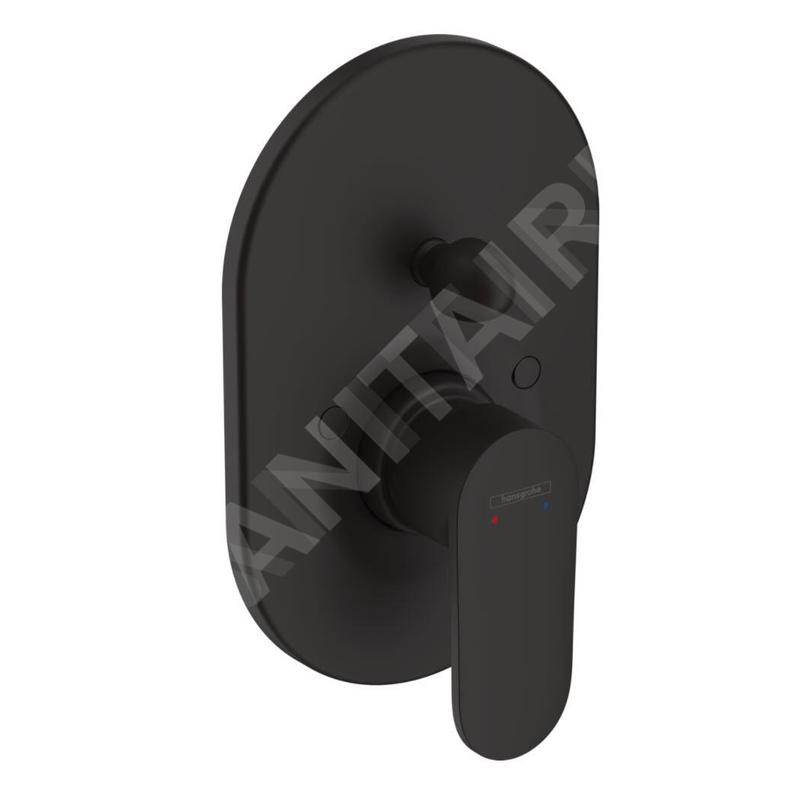 Hansgrohe Vernis Blend - Mitigeur de baignoire encastré, avec corps d’encastrement, noir mat 71473670