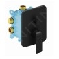 Ravak Flat - Mitigeur encastré pour 2 sorties, noir mat X070179