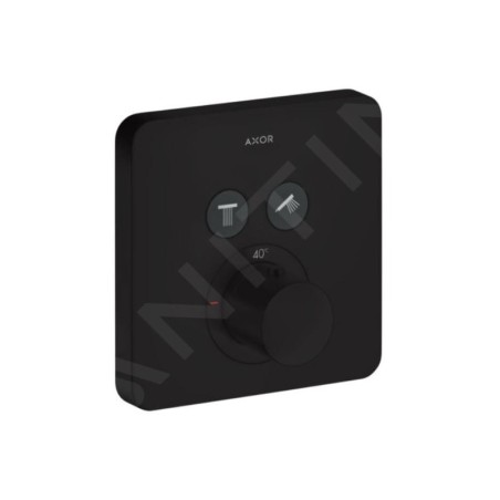Axor ShowerSelect - Thermostat encastré pour 2 appareils, noir mat 36707670