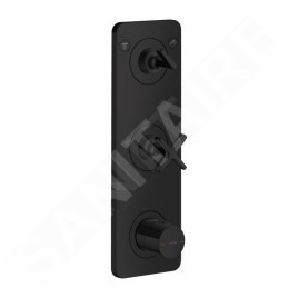 Axor Citterio E - Mitigeur thermostatique encastré, pour 2 appareils, noir mat 36703670