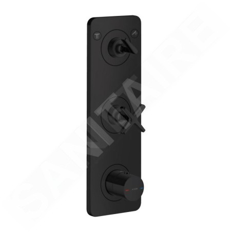 Axor Citterio E - Mitigeur thermostatique encastré, pour 2 appareils, noir mat 36703670