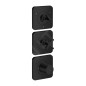 Axor Citterio E - Mitigeur thermostatique encastré, pour 3 appareils, noir mat 36704670