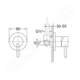 Steinberg 100 - Mitigeur encastré, avec corps, rose gold 100 2250 RG