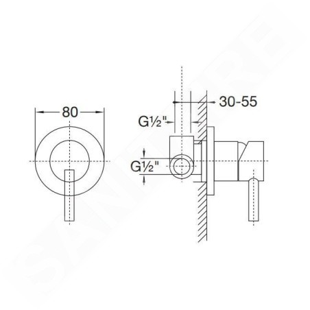 Steinberg 100 - Mitigeur encastré, avec corps, rose gold 100 2250 RG