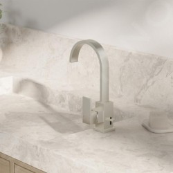 Steinberg 135 - Mitigeur de lavabo avec vidage, nickel brossé 135 1501 BN